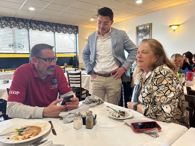 ClaireForNJ's tweet photo. Good food and good friends at Winslow GOP Dinner Fundraiser at Stellato’s Restaurante https://t.co/4o7GGLQdRV