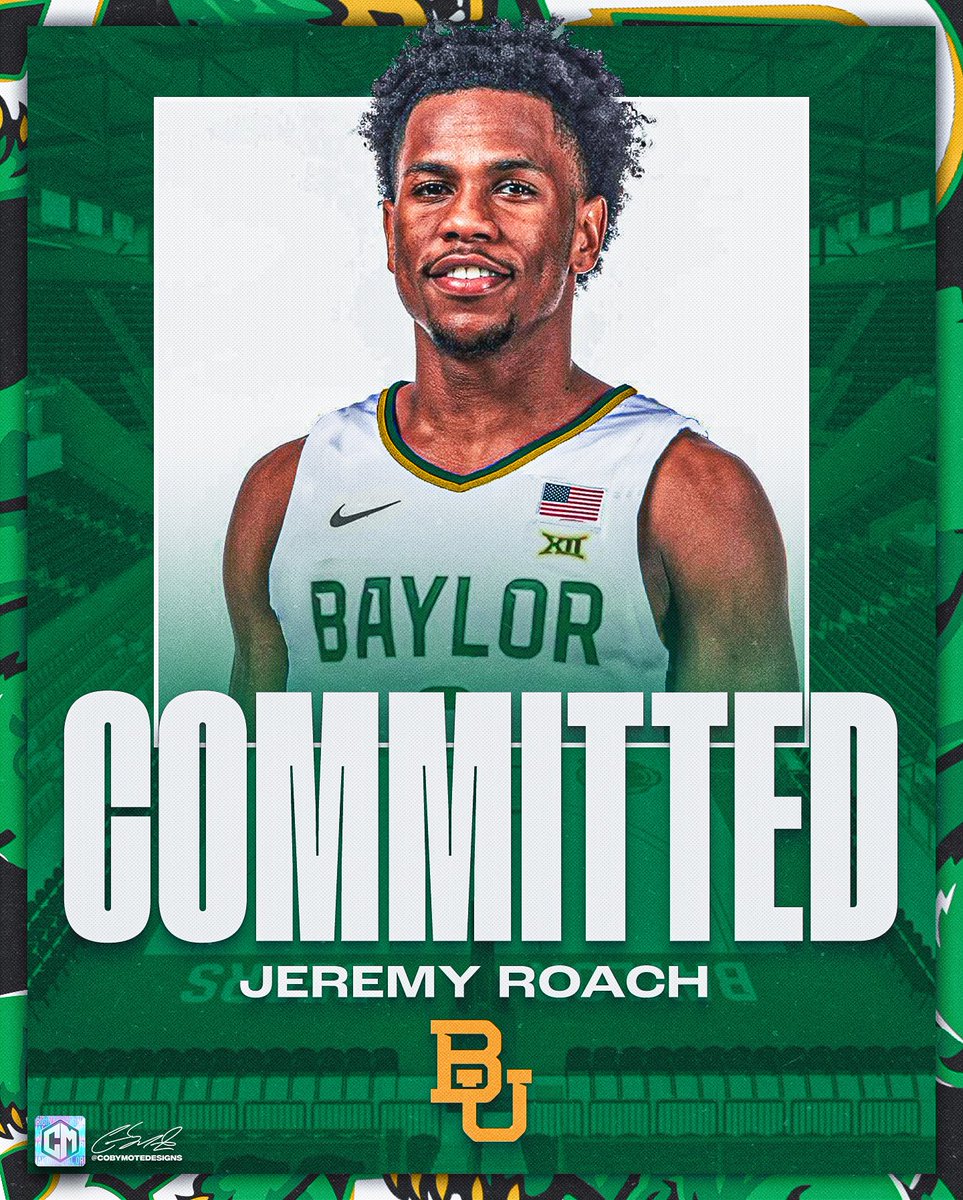 🚨NEWS: Jeremy Roach will transfer to Baylor He averaged 14 points, 4 assists, 3 rebounds per game while shooting 43% from three @TheAthletic