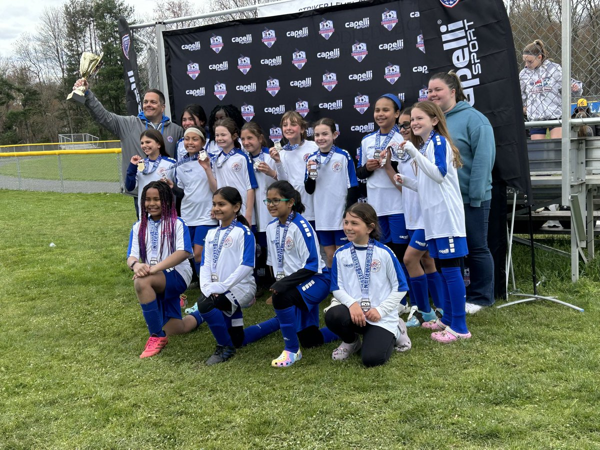 JasonMarcucilli's tweet photo. I could not be prouder of these young ladies. 1st place, undefeated but more importantly every player contributed and showed so much improvement from the Fall. 

#njsa #Hartwell #glastonbury #soccertournament #champions @NJSA_Rec_Soccer https://t.co/IU8DwfU7eT