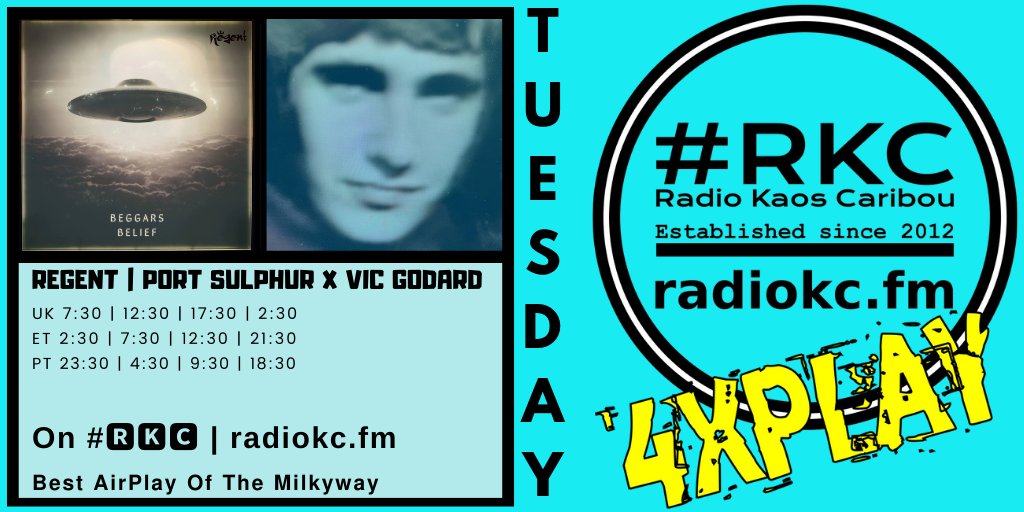 ▂▂▂▂▂▂▂▂▂▂▂▂▂▂ #TUESDAY 4│23 𝟰𝘅𝗣𝗟𝗔𝗬𝗦 🕢7:30⚪12:30⚪17:30⚪2:30 UK 🔴@Regentrockband 🔴Port Sulphur x @vic_godard ⬇️Details⬇️ 🌐 fb.com/RadioKC/posts/… on #🆁🅺🅲 📻 radiokc.fm ▂▂▂▂▂▂▂▂▂▂▂▂▂▂