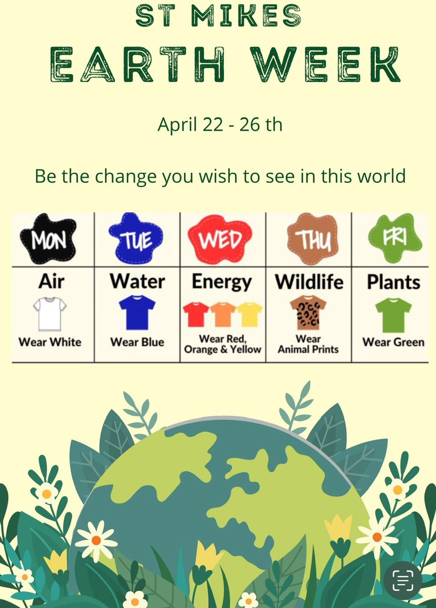 MrsSummersRes's tweet photo. @MichaelFitzOCSB Earth Week starts tomorrow! https://t.co/eCYM5n1i6E