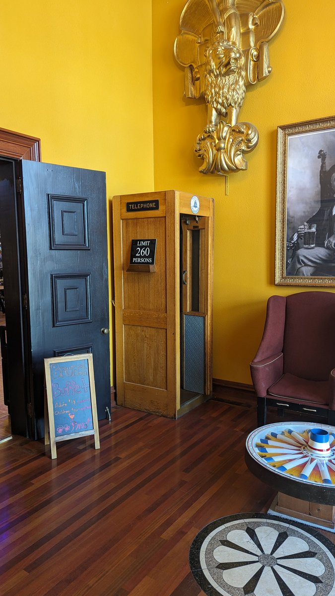 TRSlide's tweet photo. Hey @SluggoDoug, we found a phone booth in Baraboo Wisconsin, in the AL. Ringling Mansion &amp; Brewery. Yes Ringling as in the Ringling Bros Circus. 😎 https://t.co/zJjEpHrph0