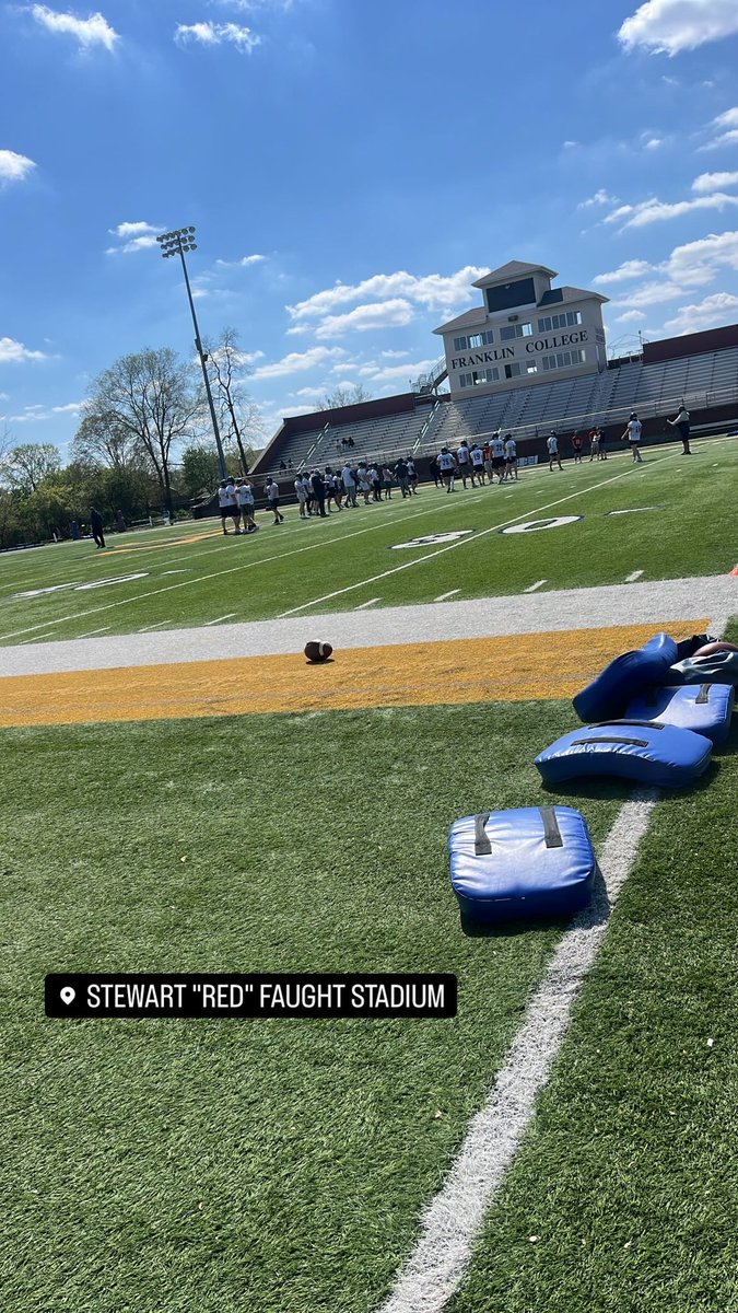 Thank you to @MLongman17 and <a href="/AlanHensell/">Alan Hensell</a> for the junior day invite. Really enjoyed seeing the campus and meeting the coaching staff. <a href="/FCGrizFootball/">Franklin College Football</a>