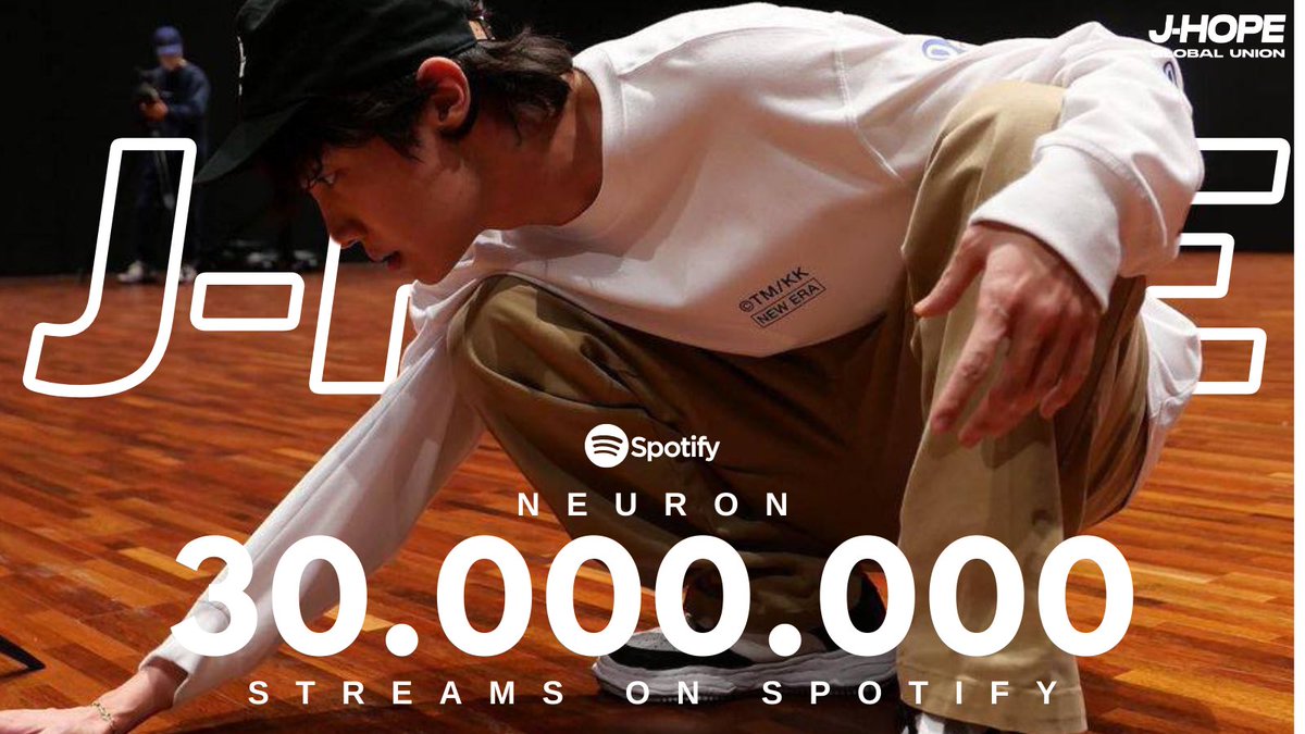 'NEURON (with gaeko, yoonmirae)' by j-hope has surpassed 30M streams on Spotify (spotify.link/EfjxwcmFvIb) #jhope_NEURON #HOPE_ON_THE_STREET #홉온스