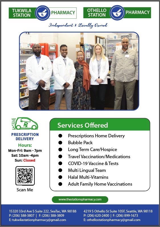 Looking for an independently owned and operated pharmacy in SE Seattle &amp; SeaTac/Tukwila areas? 
#independentpharmacy
#locallyowned business 
#blackownedbusiness