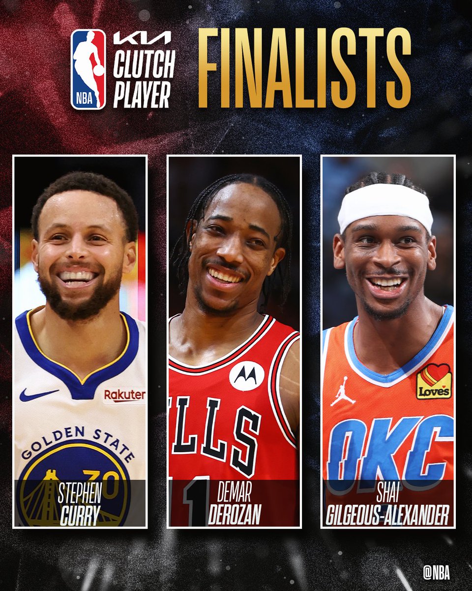 The 2023-24 #KiaClutch Finalists. #NBAAwards
