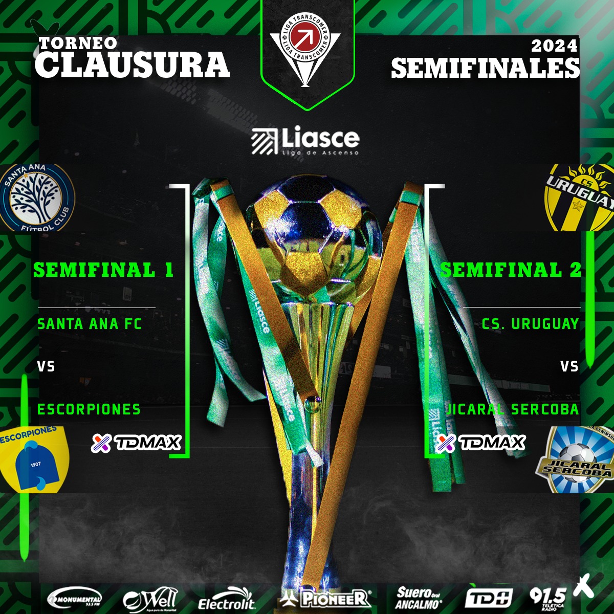 c_sandovalp's tweet photo. Uno de estos 4 equipos jugará el próximo año en la 1° división.
El regreso de @Jicaral_Sercoba o @CSUruguayCR o el debut de Santa Ana o Escorpiones.
3 del Valle Central y 1 de Puntarenas.
Qué lástima la mezquindad de no querer hacer un repechaje entre el penúltimo y el subcampeón https://t.co/UAuyKb9ZmQ