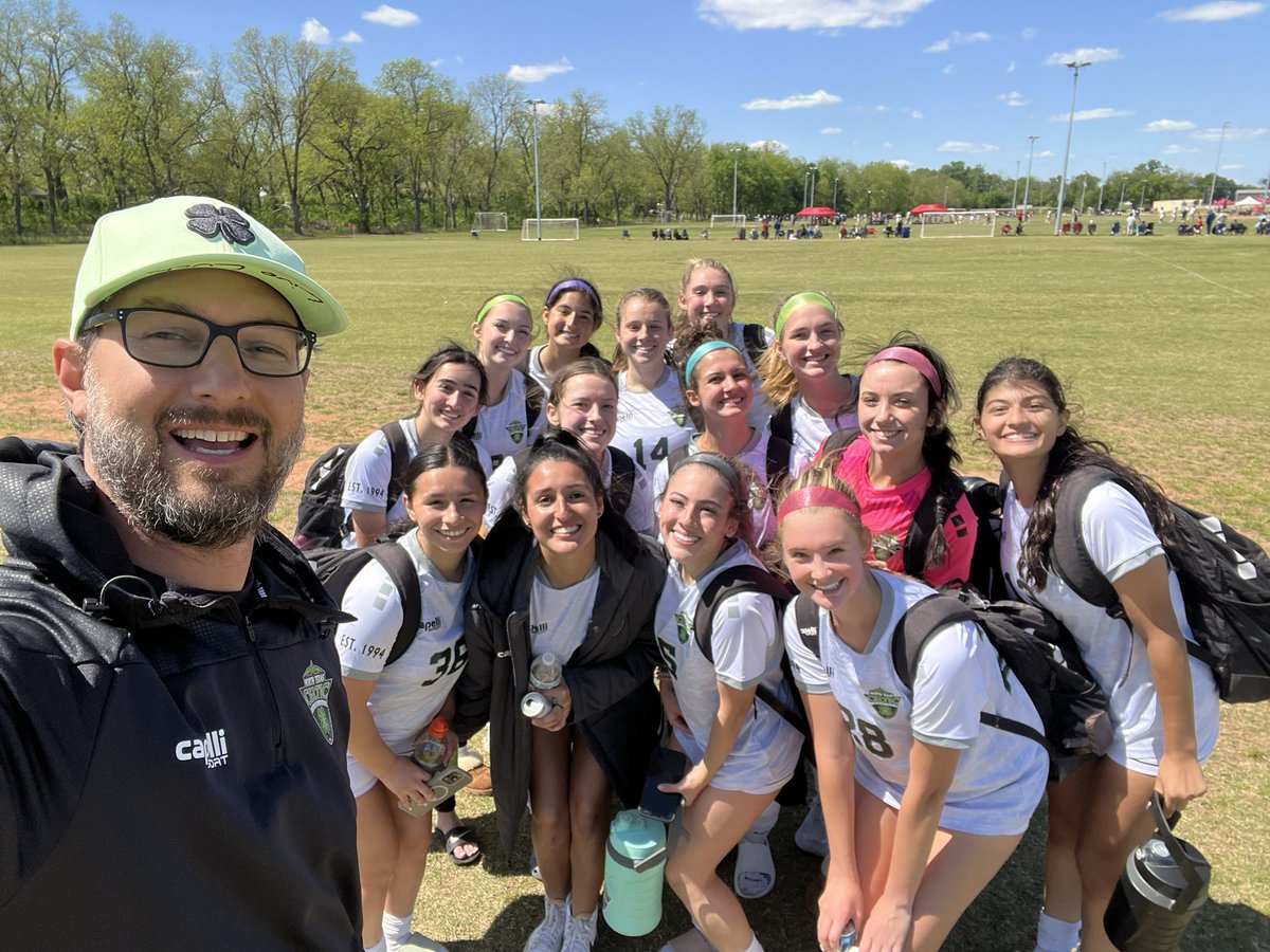 Last travel weekend for league with this amazing group!! Will miss this group of seniors so much!! Came away with a 2-2 tie against a talented TSC team!! Huge thanks to @TherealwesWes for coming out to see his future Gorillas! #playforeachother #COYGIG #proudcoach #seniorszn🍀🍀