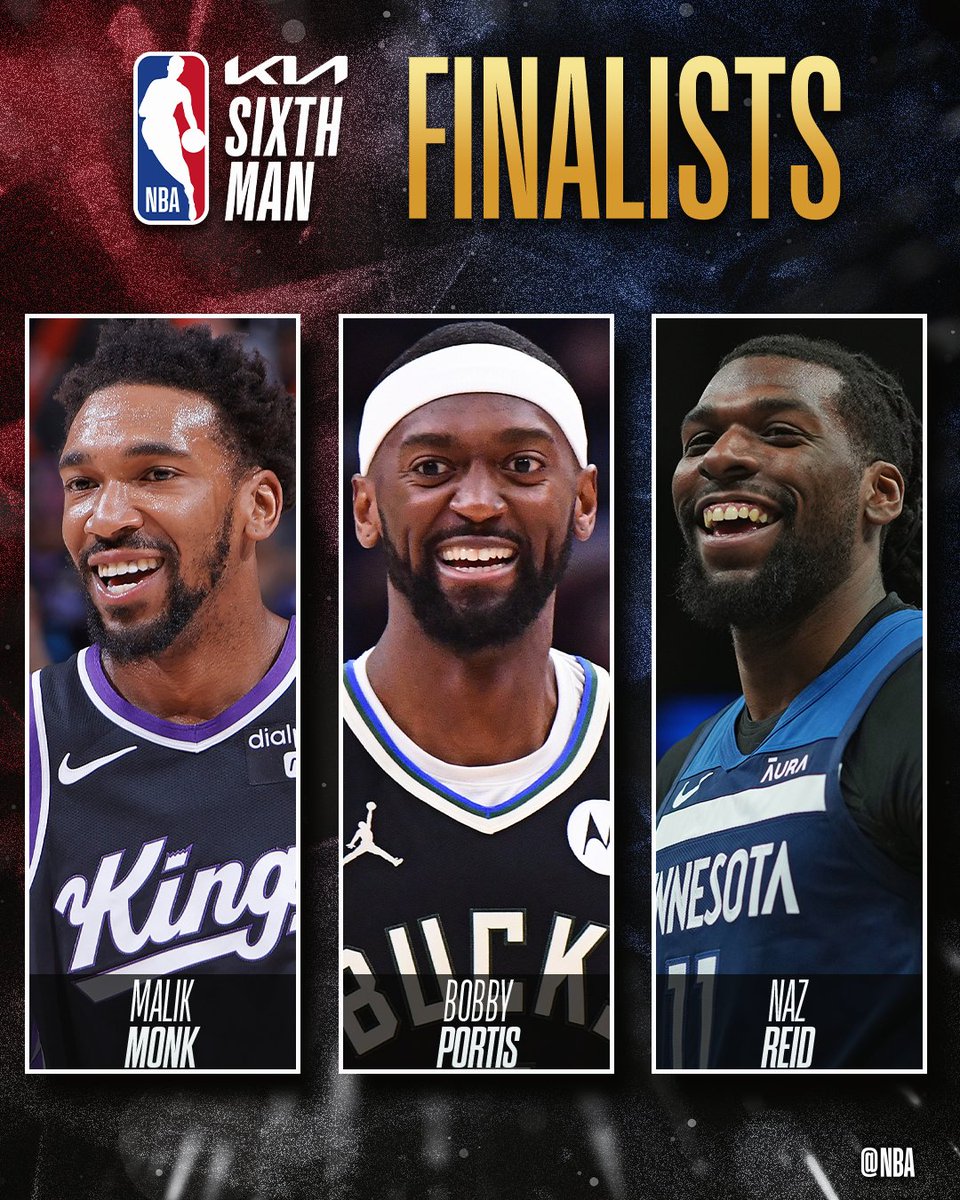 The 2023-24 #KiaSixth Finalists. #NBAAwards