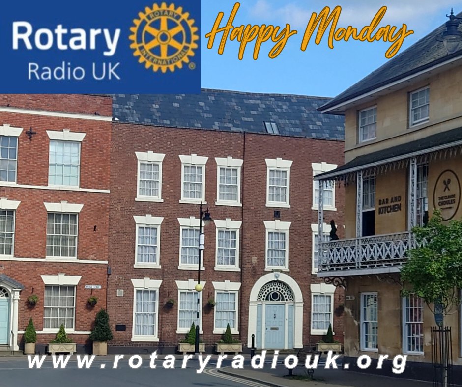 Broadcasting to #Pershore and across the World. It's another wonderful Monday with Rotary Radio UK. Stay tuned and we guarantee to keep you smiling. Online and On Alexa rotaryradiouk.org