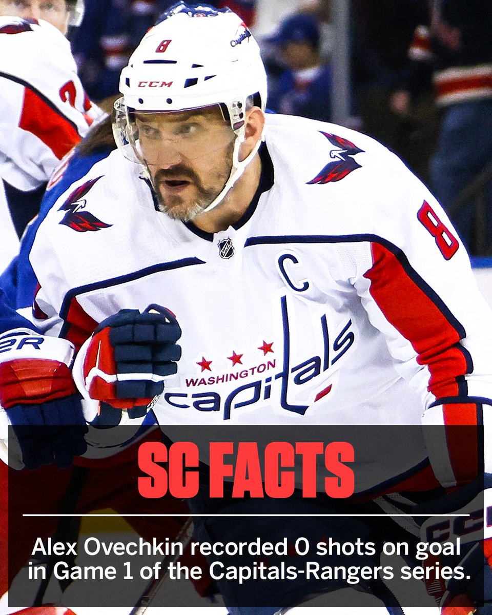 For only the fourth time in Ovechkin's playoff career 😳