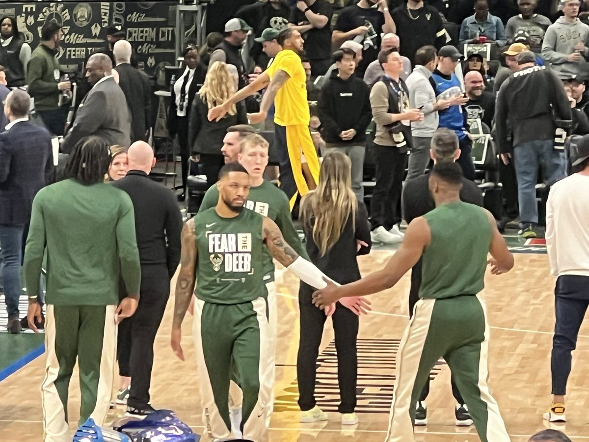 Dame time! Game 1.. <a href="/Bucks/">Milwaukee Bucks</a> <a href="/Froedtert/">Froedtert</a>  are you ready?