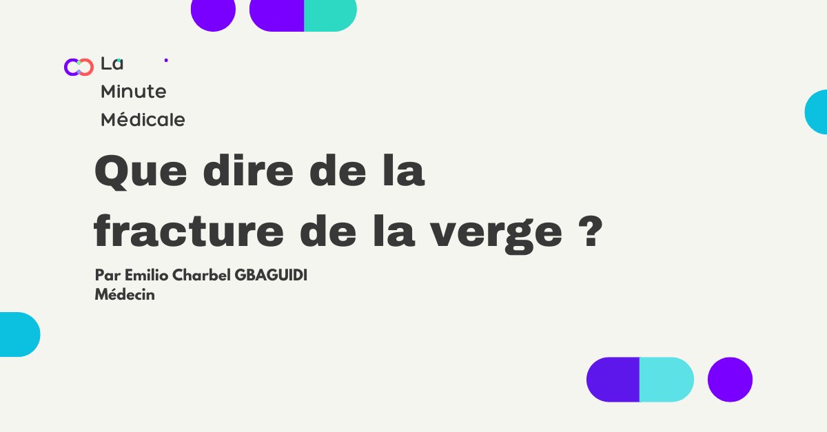 GbaguidiEmilio's tweet photo. La Minute médicale : Que dire de la fracture de la verge ?

1/ Il est plus commun de parler de fracture des os, mais il n’y a pas que les os qui se fracture. La fracture de la verge est une urgence rare. https://t.co/JK9VYYjspq