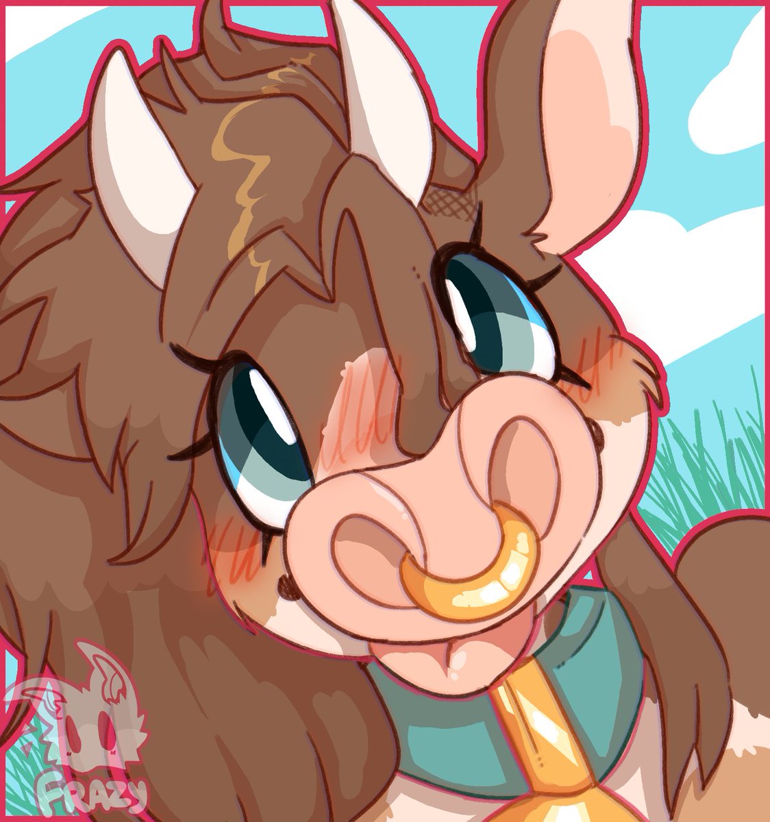 COW NOSES >>>>>>>>>> ALL OTHER NOSES - - I made a little fanart for @girlboyburger !!