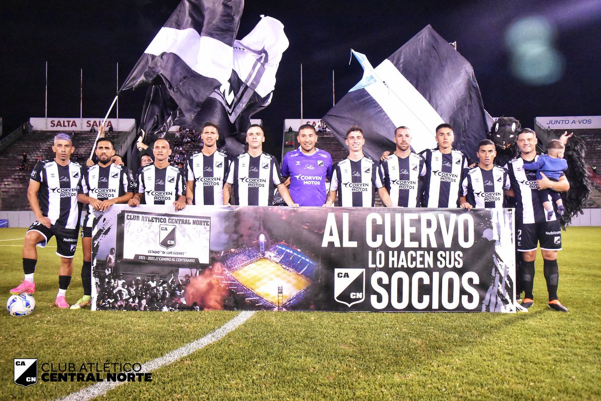 AL CUERVO LO HACEN SUS SOCIOS
#FederalA | Formación de #CentralNorte para enfrentar a #CruceroDelNorte

#UnidosSomosMás 🐦‍⬛ 
#VamosCentral ⚫️⚪⚫
