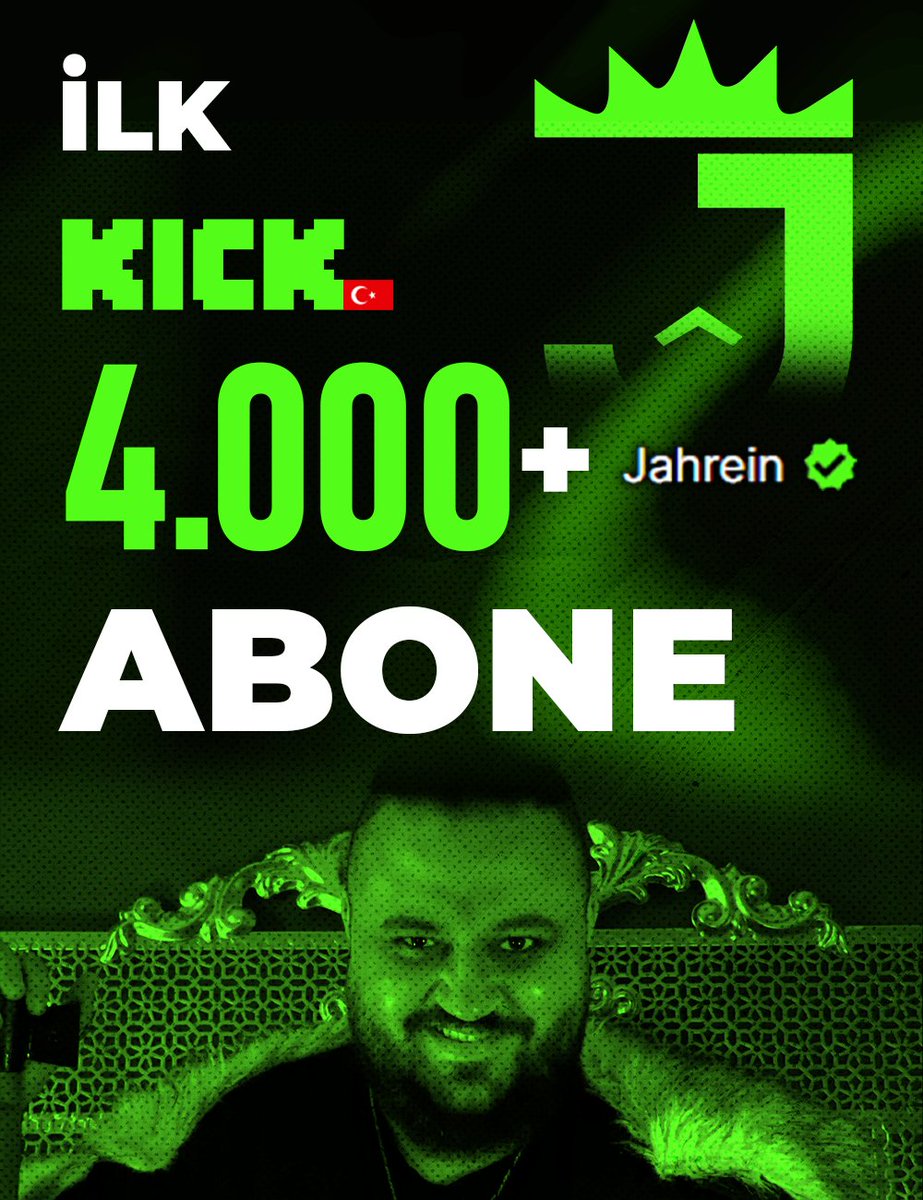 Kick Türkiye ilk 4000+ abone rekoru kırıldı! Ahmet 'Jahrein' Sonuç 22.03 - 22.04 arasında yaptığı Subathon yayınında 4000 sınırını geçerek yeniden rekor kırdı! @jahreindota @jahreinG