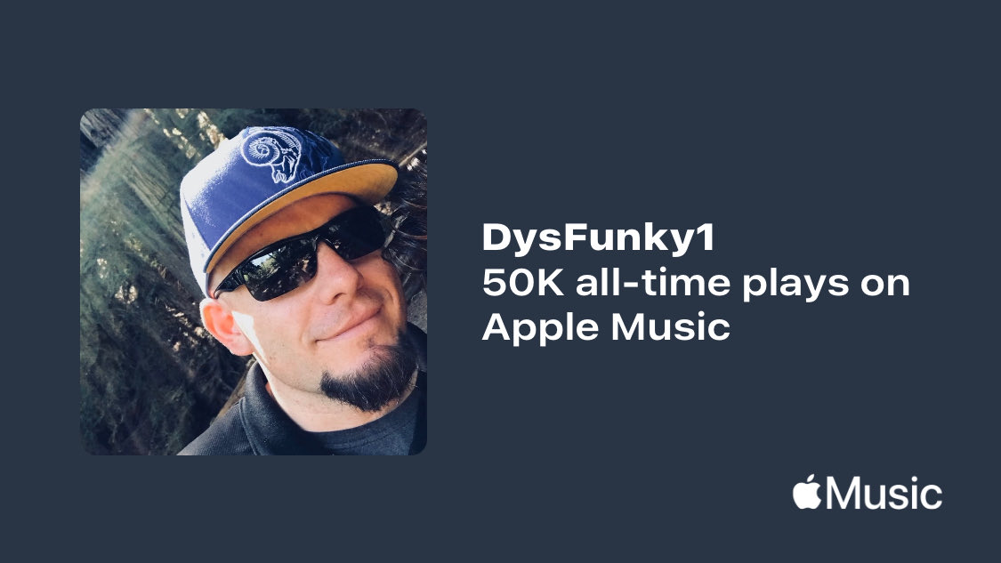 Just passed a new Milestone on @AppleMusic. Thanks for listening! music.lnk.to/Q1khMf