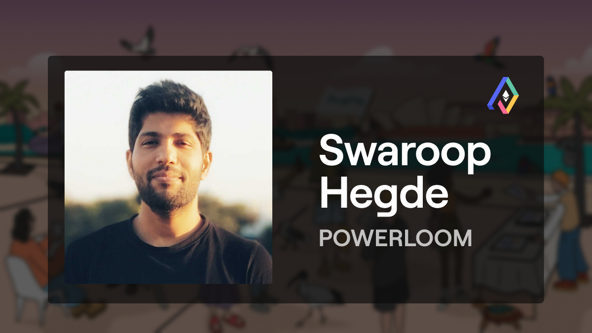 Swaroop Hegde, co-founder @PowerloomHQ, will be speaking at Pragma Sydney! Discover Swaroop's exclusive insights for Ethereum builders at The View by Sydney on May 2nd 🇦🇺 🌏 Get your tickets now 🎫 ethglobal.com/events/pragma-…