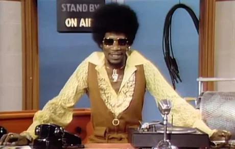 Morgan Freeman as the DJ in 'Electric Company', 1971