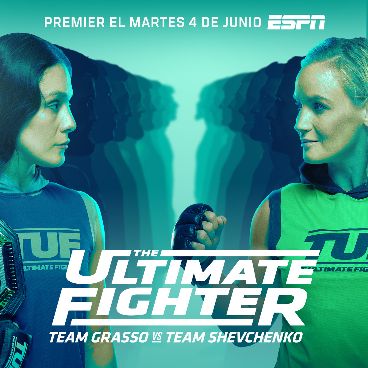 Se viene la nueva temporada de #TUF32❗️ Team Grasso vs Team Shevchenko se estrena el martes 4 de junio solo por EEUU🇺🇸