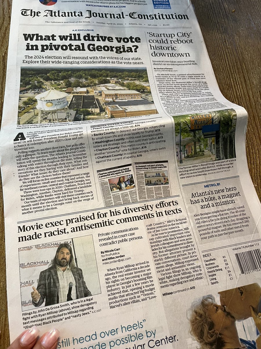 Sunday paper bylines w @MichaelBJordan to wrap another journalism chapter: propublica.org/article/ryan-m… @propublica @ajc