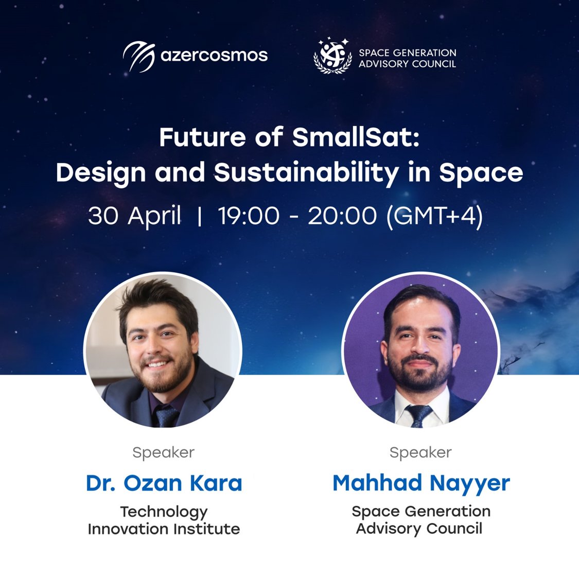 Join us on April 30th for a immersive webinar on the “Future of SmallSat: Design and Sustainability in Space”! Learn about the latest advancements and challenges in satellite technology while engaging in insightful discussions with industry experts. Don’t miss out!