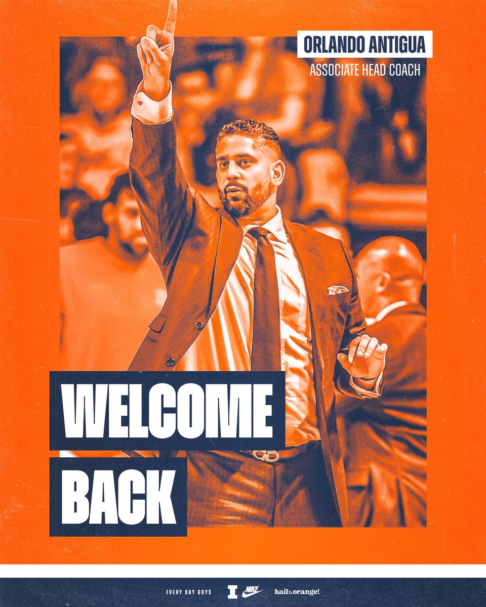 Coming back to Champaign! Help us welcome back @CoachOantigua as our new Associate Head Coach! #Illini | #HTTO | #EveryDayGuys