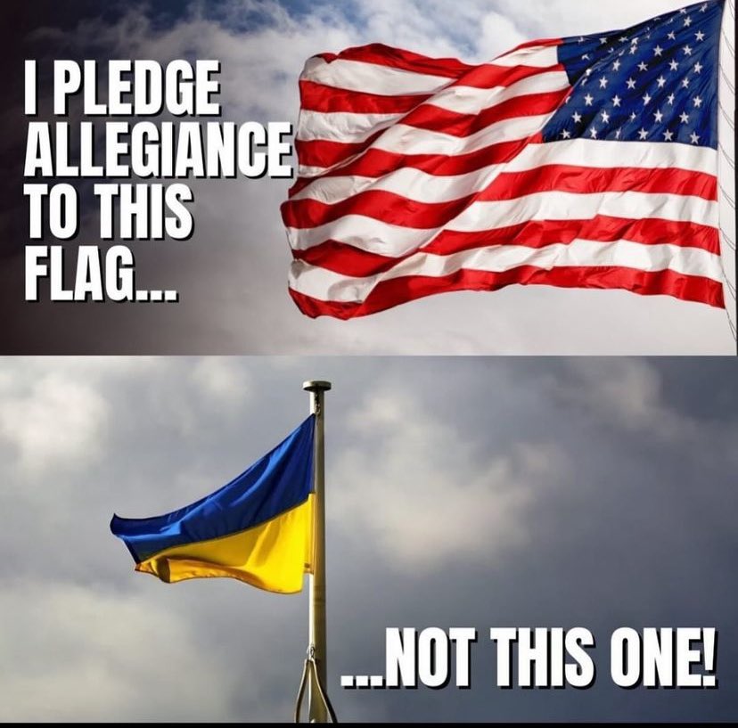 Need to send this to the real insurrection people that wave the Ukraine 🇺🇦 flag.