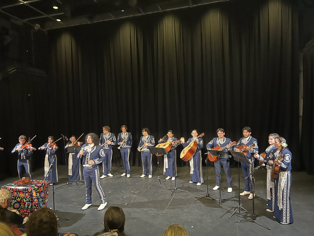 Enjoyed the wonderful music during the @RiceU_Mariachi annual concert today - incredible talent and great to see the students and performers having fun. Added. Bonus that my father in law was in town and got to join.