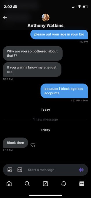 im so bothered by that because i dont want minors on my page ??? if ur okay with that thats your business