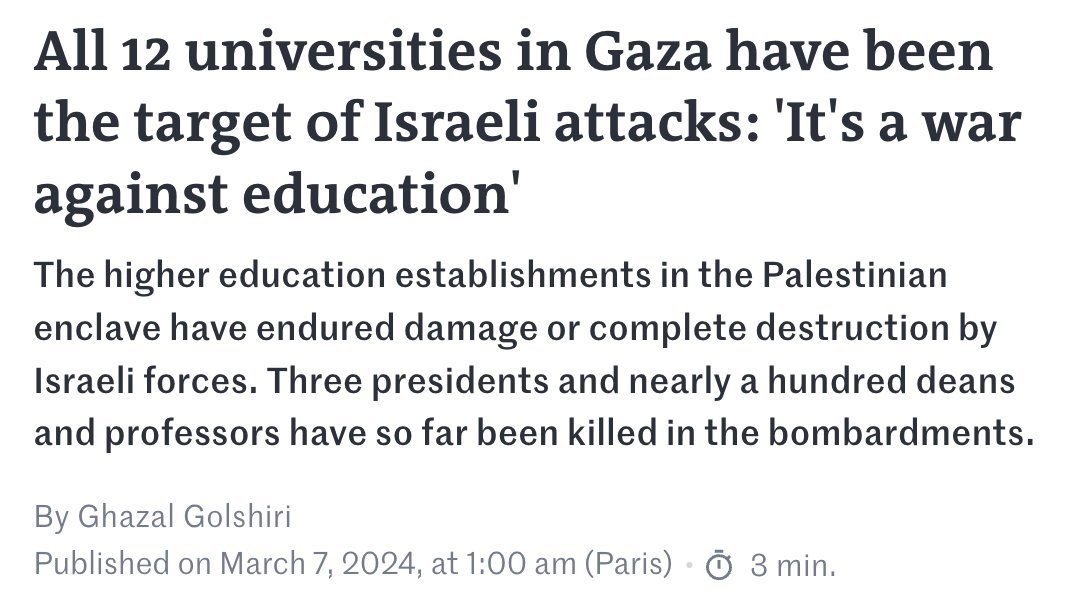 The White House scrambled to condemn hundreds of interfaith American young people protesting violence. But over the course of 6 months, it has yet to issue as direct of a statement on Israel attacking every university in Gaza & killing thousands of teachers and students.