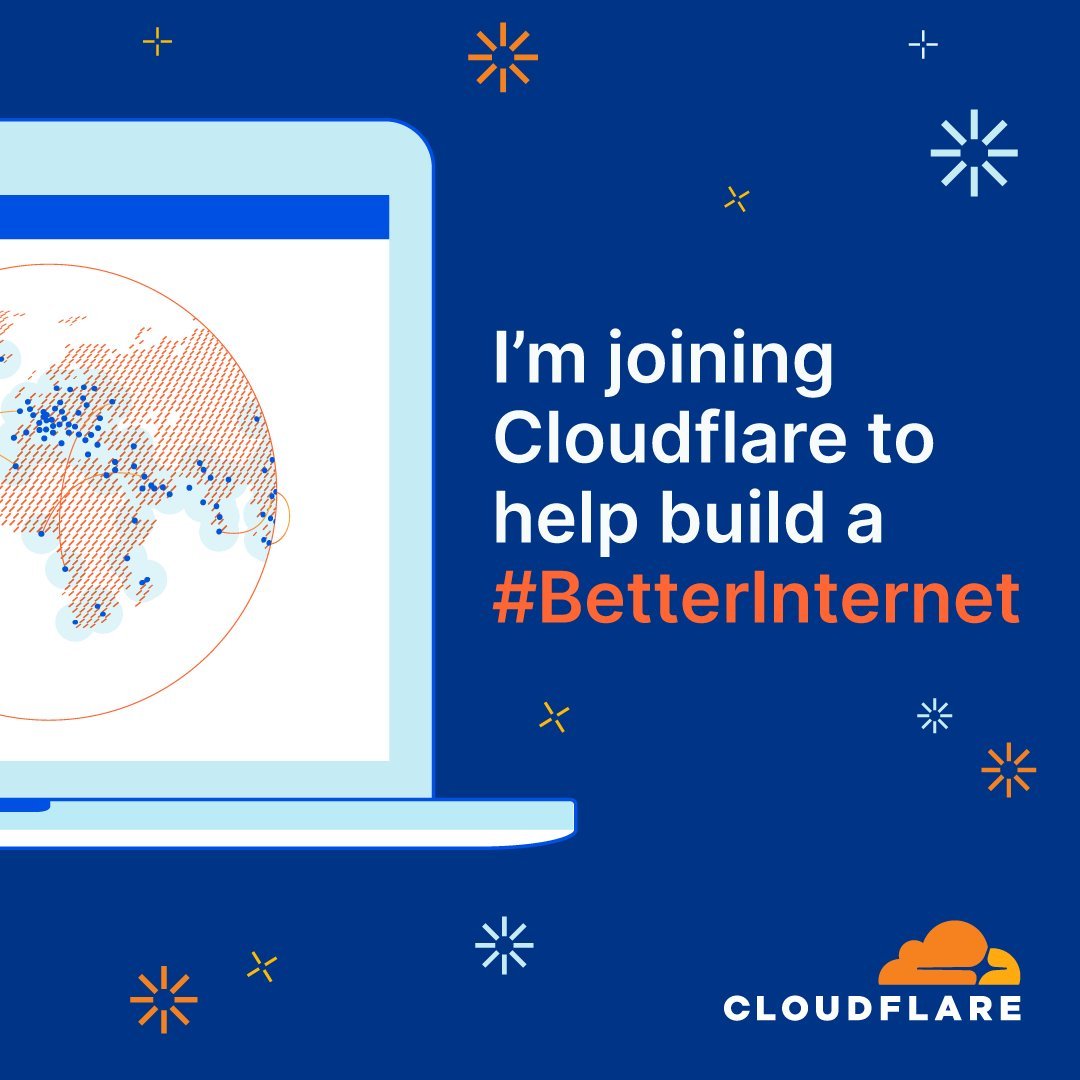 Cloudflare has always been a part of my dev life....

guess what
Now I'm gonna be a part of @Cloudflare this summer as an intern to help build a #BetterInternet