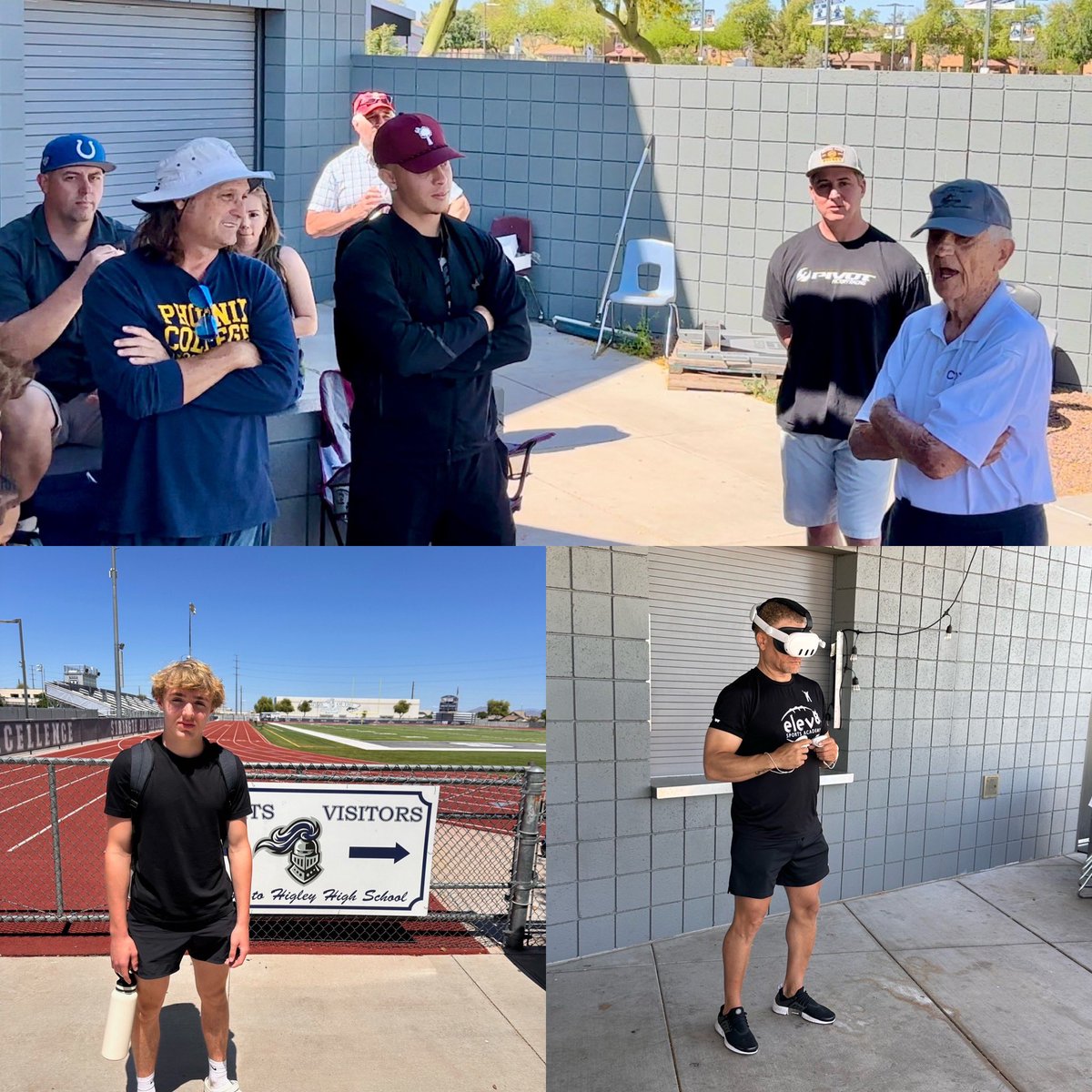 Legendary Head Coach Larry Kentera dropping knowledge on our @Elev8QBacademy training group! Blessed to have him stop by!! Great classroom IQ session w/ @SpencerRattler & @Jackplummer13…VR training sneak peek also! 👀 Stay tuned!!