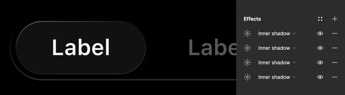flyosity's tweet image. Apple cooked so hard in their visionOS Figma file, here are some cool details:

1️⃣ Segmented Control edge effect uses a gradient stroke? Nope, that’s 4 Inner Shadows baby

2️⃣ Hover effect columnar mask with TWO radial gradient fills using COLOR DODGE blend mode 🔥

3️⃣ Search…