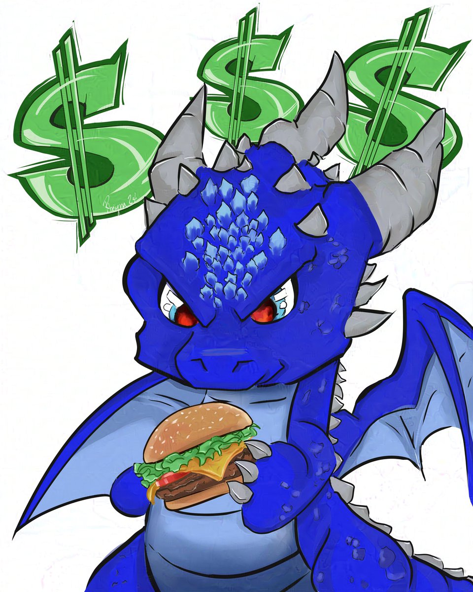 _Rheiyna's tweet photo. Because @MadMoneyMike503 ^^
What's he angry at? You decide ๐ค
So, it was a fun commission too
#art #artist #digitalinking #digitalart #digital #watercolorart #cartoonart #cartooning #dragon #burger #angrydragon #Inking #darkart #darkillustration #cuteart #noaiart https://t.co/hxxaWA398Q