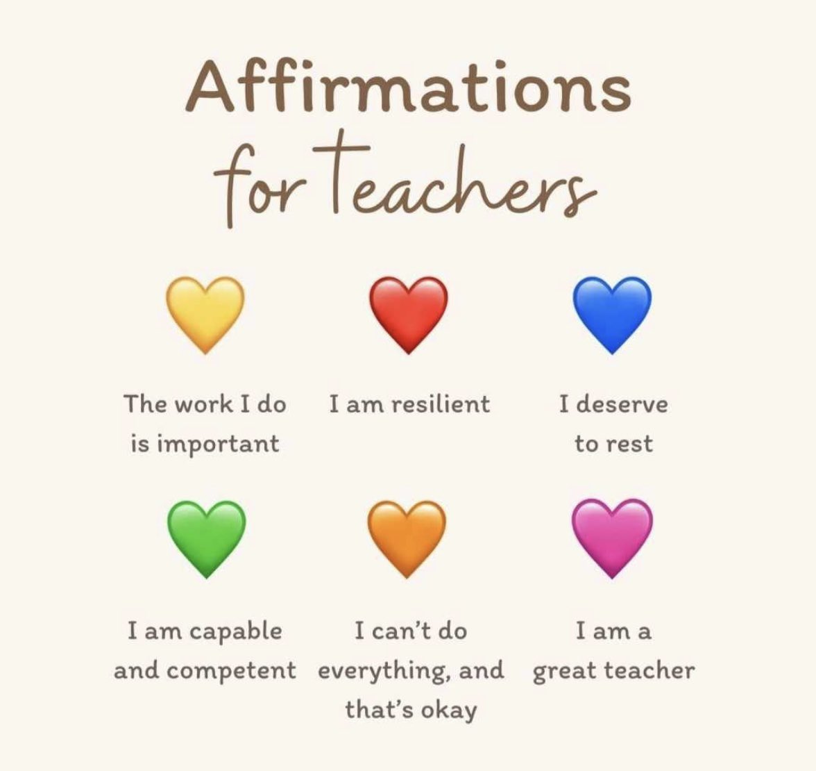 For #Teachers .. It’s ok to be just 1 or all the hearts 💛❤️💙💚🧡🩷