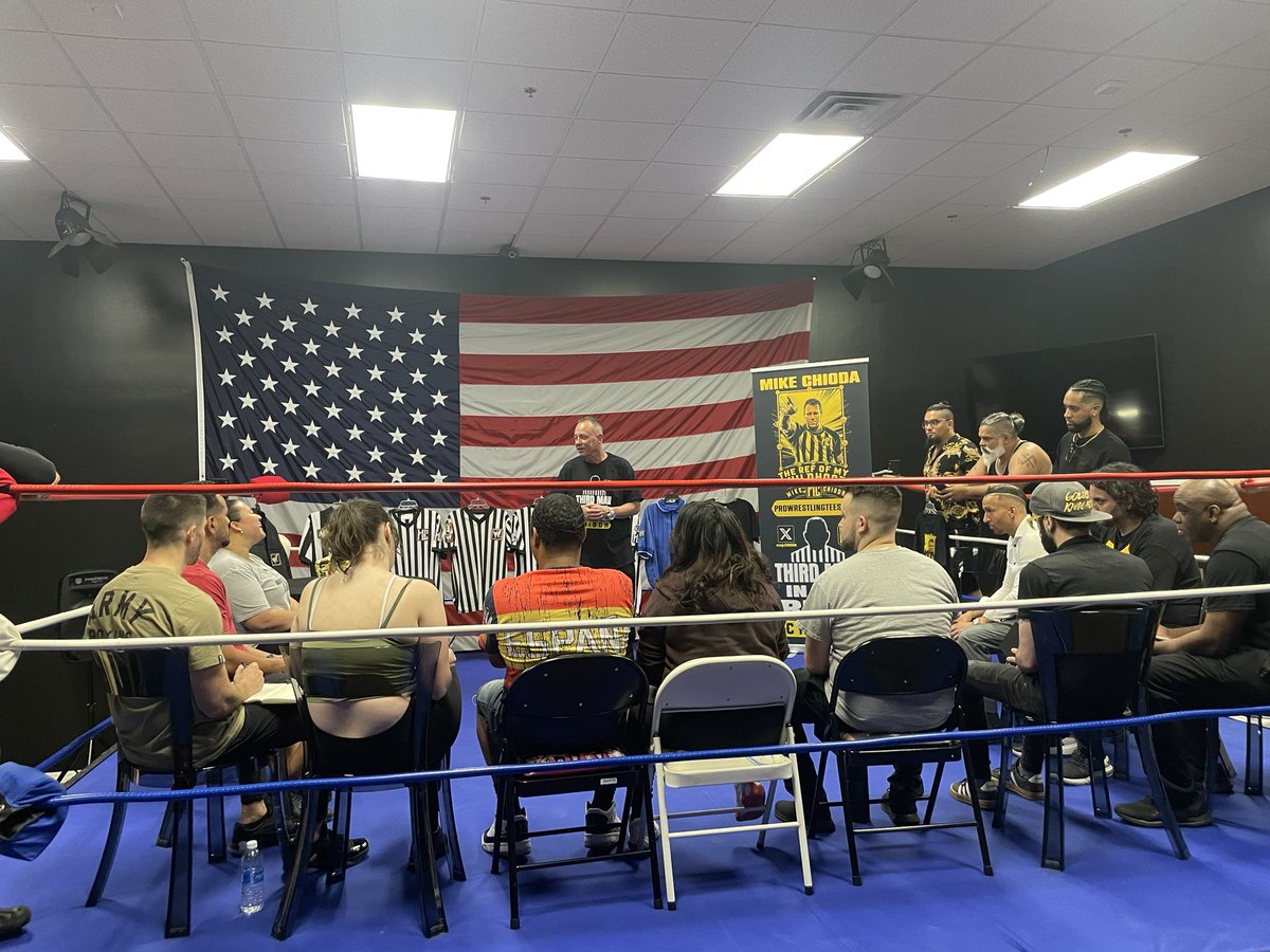 @RozieTheRef @MjcChioda THANK YOU for attending Mike’s creative clinic in the art of being a #prowrestling referee & storytelling! BECAUSE OF A SUCCESSFUL EVENT.. This Story IsN’T Over! So Students of the Game WORLDWIDE keep kicking out CHIODA MAT MASTERCLASS PART 2 IS COMING! #orlando #florida