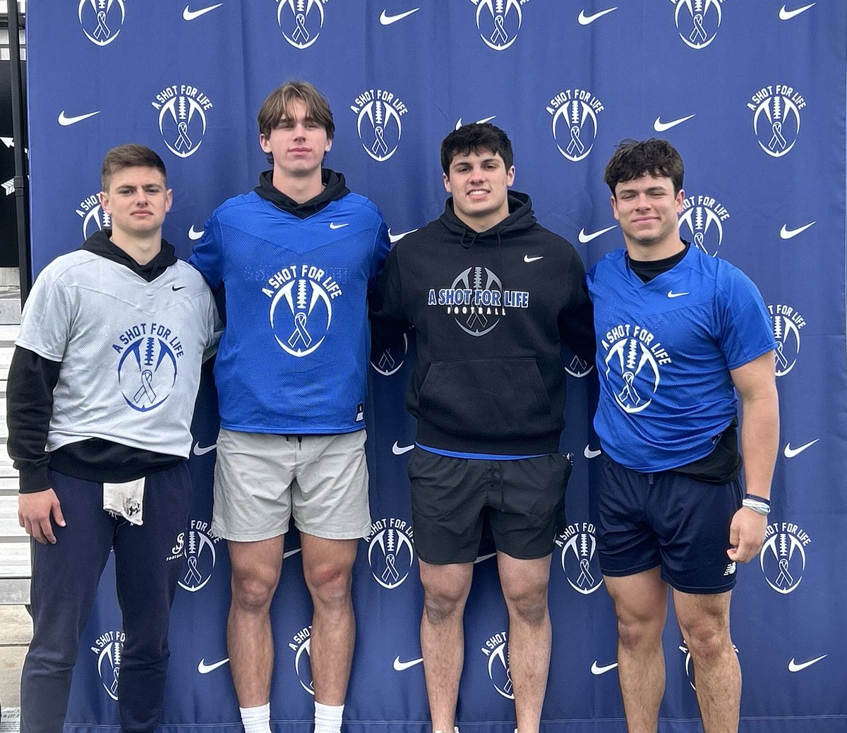 ⁦@StJohnsPrepFB⁩ well represented at the ⁦@ASFL_Shoot4Cure⁩ 7v7 game! Well done fellas. #117