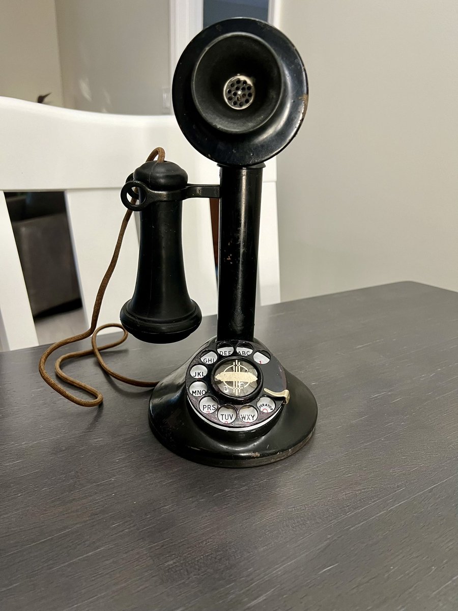 DocMassnick's tweet image. Massnick is thrilled to announce a peak into the future of murder and mystery. A wave of transformations and new prospects. We are enthusiastic about what lies ahead! Join us on this thrilling journey! Phone circa 1920. #murderandmysterieswithmassnick #ExcitingChanges #massnick