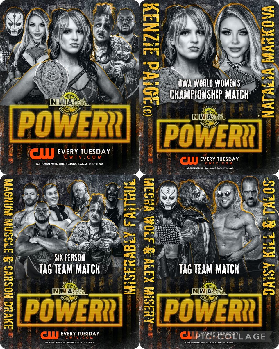 An all new hard-hitting #NWAPowerrr⚡ is coming in hot 🔥 this Tuesday! Catch all the action and more on the @thecw app. #MarsheAllDay🚀 #NWAPowerrr⚡ #NWA #NationalWrestlingAlliance