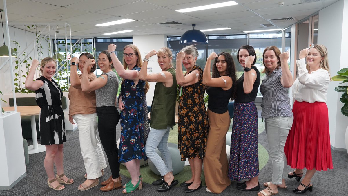 Last week our Brisbane office had their annual flu jabs and #COVID19 boosters! 💉 At Lung Foundation Australia we want to see free #FluVaccination for all Australians! We commend @QldGov and @WAGovernment for funding free flu vaccination for their residents this flu season.