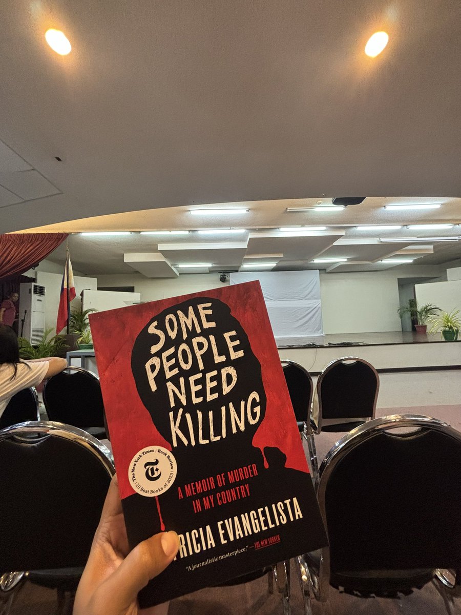 Mabigat basahin, mas mabigat pa pala mapakinggan mula sa mismong nagsulat. What a gifted storyteller and journalist! #SomePeopleNeedKilling #BookTalkandTour