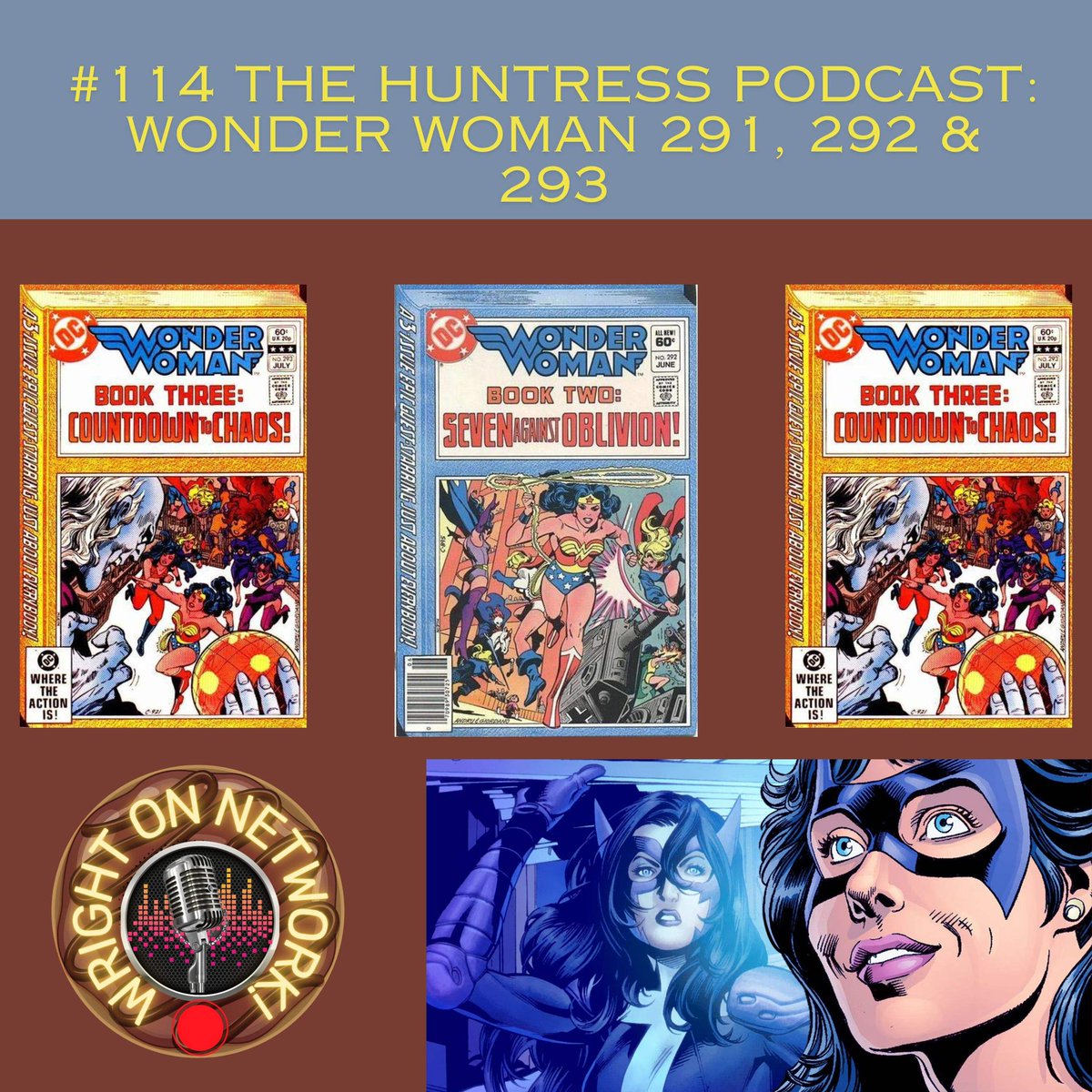 #114 The Huntress Podcast: Wonder Woman 291, 292 a... thehuntresspodcast.com/2024/04/114-hu… @HelenaWayneBlog & A.J talk Helena Wayne in this multiple Earths event. #TheHuntress