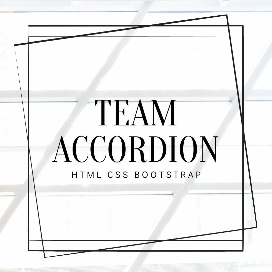 Team Accordion using Bootstrap  

Get Code: cutt.ly/pw5NJRVe 

#frontend #FrontEndDevelopment #html #HTML5 #CSS #CSS3 #webdevelopment #webdevelopers #webdev #Coding #FrontEndLove #100DaysOfCode #animation #accordion #teamsection #bootstrap #codingflicks