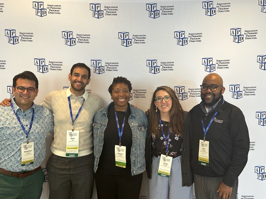 BasilPeds's tweet photo. Had such a great time at #APPDSpring24 this week! Feeling inspired by the pediatric educators of today and tomorrow, and so very motivated for chief year with @nail_scoggins @EmilyErnest10 Sebastian Powell and Ahmani Dodoo! https://t.co/GJxR1o46Rq
