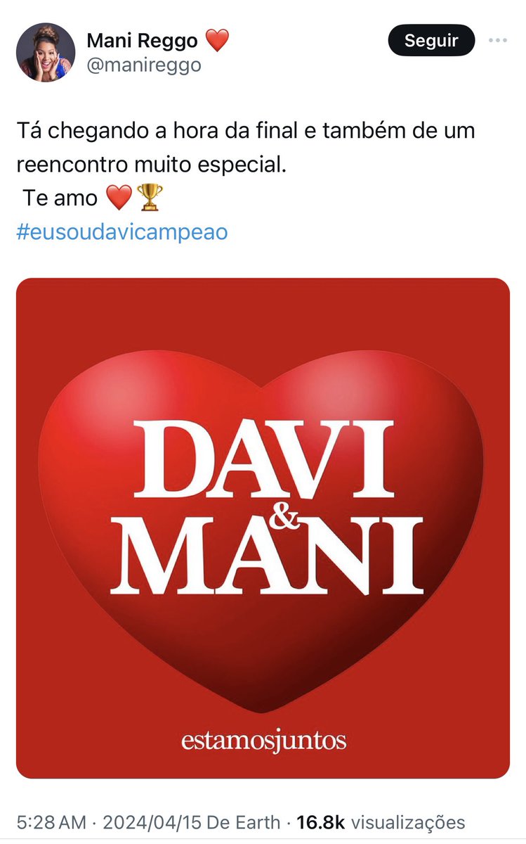 nervosa_Ricell's tweet photo. E no final das contas, Mani havia assinado contrato com o empresário dela, garantindo a ele o direito de filmar o reencontro com Davi e de usar as imagens. Tudo no intuito de promover a marca que ela criou com o nome do Davi (sem ele saber). Mas esqueceu que Davi tem contrato de um ano com a Globo. E é óbvio que a emissora não iria autorizar. O tiro saiu pela culatra e a solução foi tentar cancelar o Davi. OPORTUNISTAS.
