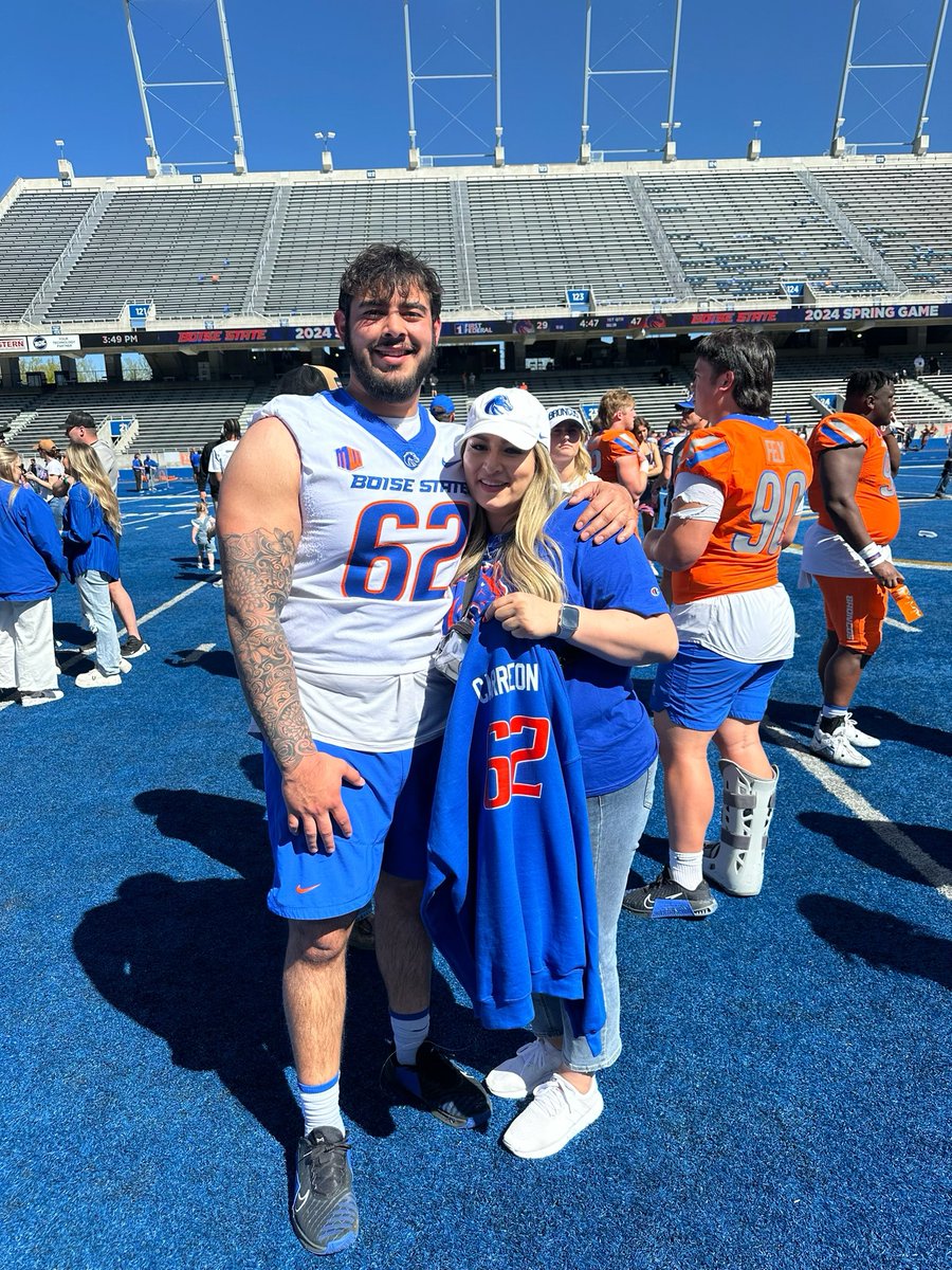 Moms Day &amp; Spring Game, made the best weekend! Thank you <a href="/BroncoSportsFB/">Boise State Football</a> 🧡💙
