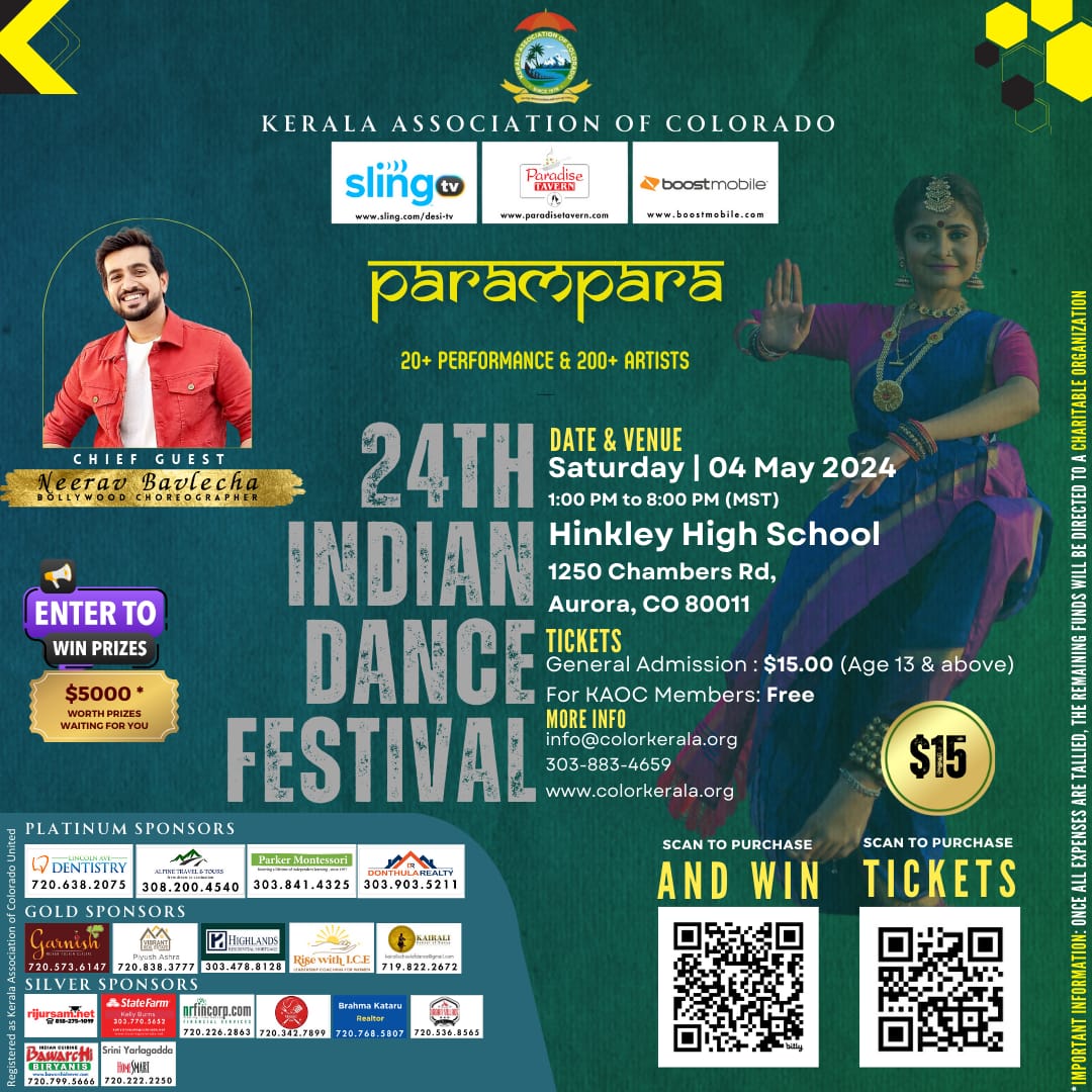 #KAOC2024 #IDF2024 #Food #dancae #Dancer #dancers #Dance #Indian #Kerala #Parampara #festival #Festivals #win #performance #PerformanceArt #Colorado #BoostMobile #SlingTV #FoodForThought #foodsafety #win