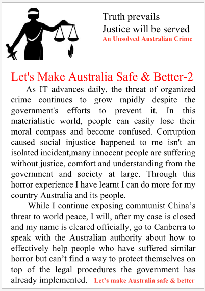 Let’s make Australia safe and better 2 I will, after my case is closed and my name is cleared officially, go to Canberra… #UnsolvedAustralianCrime #Australiangovernment #FBI #underworld #defamation #police #drug #moneylaundry #Writingcommunity #Writerslift #departmentofdefence