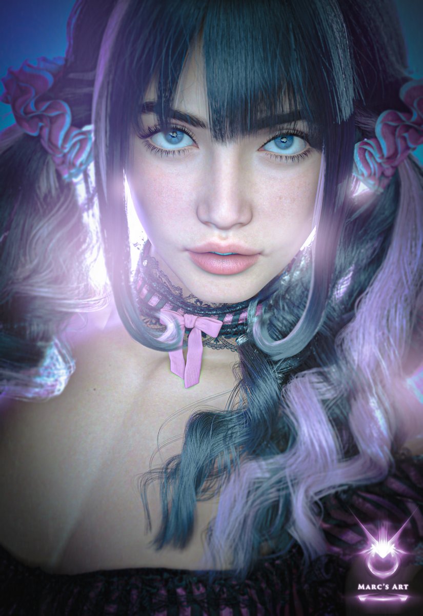 MarcHill77's tweet photo. MA Doll Pink and Black via @artstationhq https://t.co/OhHi1t8YuN https://t.co/mJ4Yt5znhX